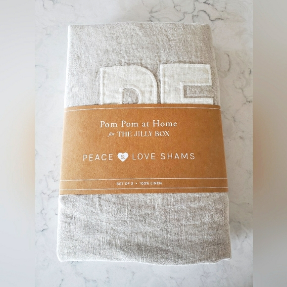 Jilly Box Pom Pom at Home Peace & Love Shams - Picture 3 of 4